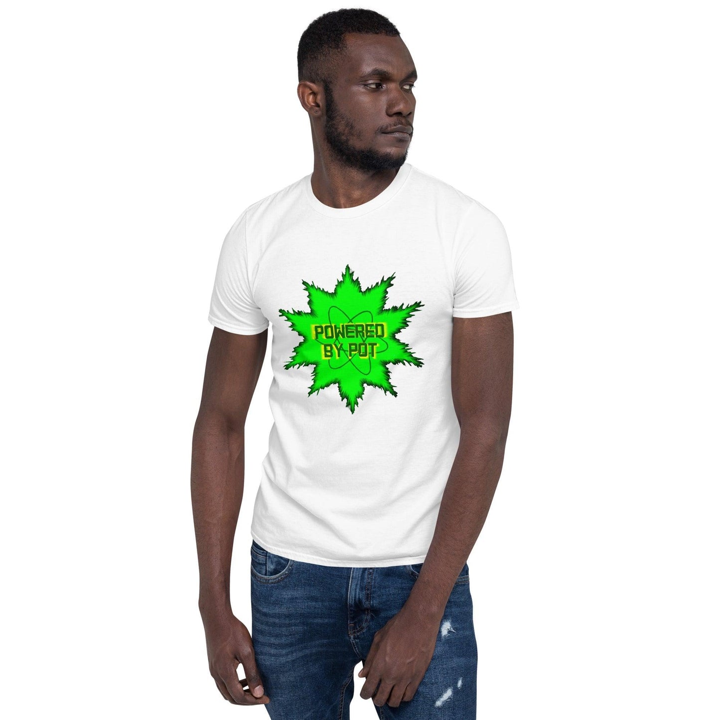 Powered By Pot Short-Sleeve Unisex T-Shirt - Lizard Vigilante