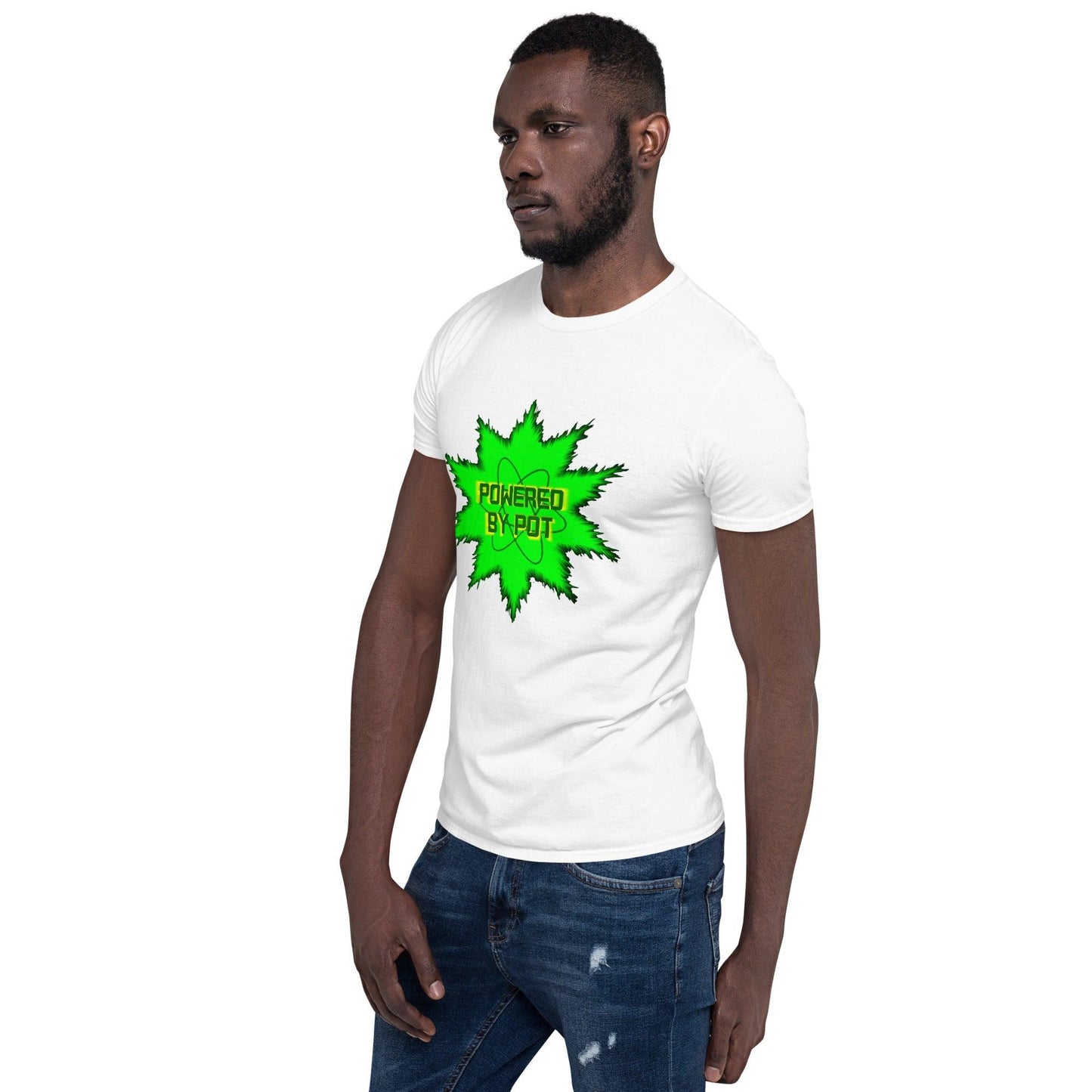 Powered By Pot Short-Sleeve Unisex T-Shirt - Lizard Vigilante