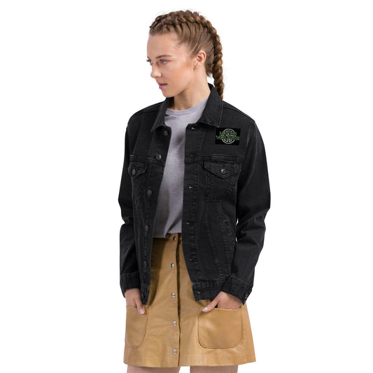 Lizard Vigilante Crooked Peace Unisex Denim Bast Jacket - Lizard Vigilante