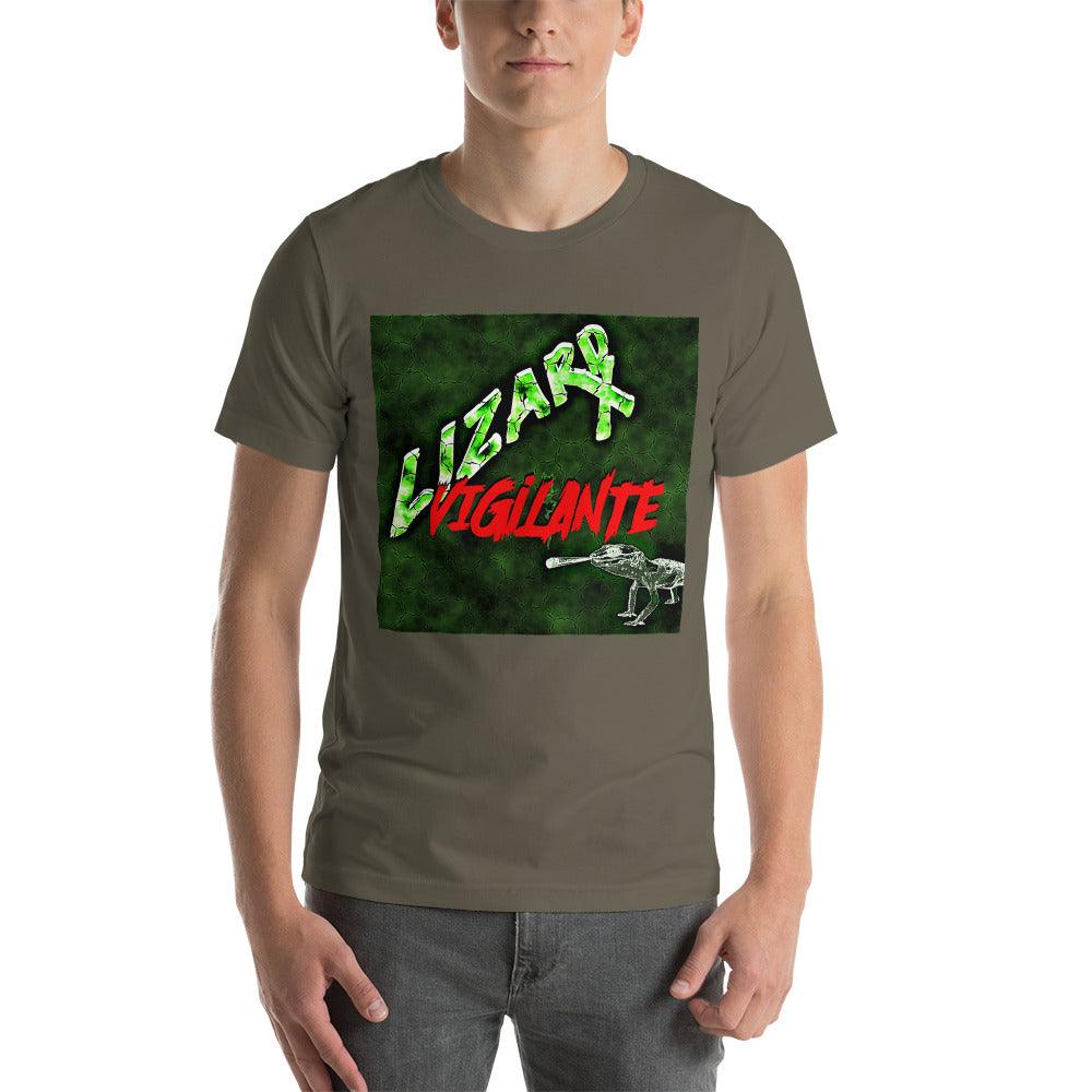 Lizard Vigilante Unisex T-shirt M-4XL / Lizard Smoking Shirt - Lizard Vigilante