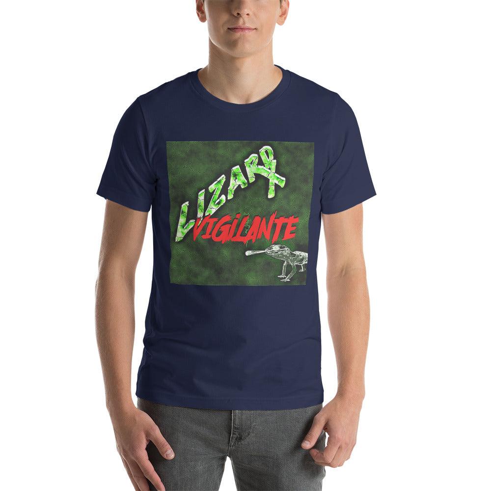 Lizard Vigilante Unisex T-shirt M-4XL / Lizard Smoking Shirt - Lizard Vigilante