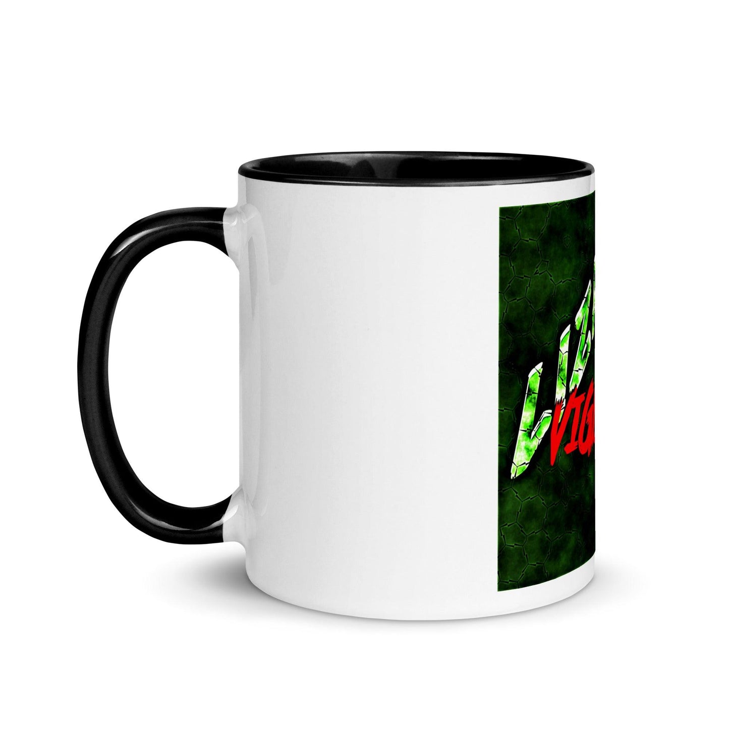 Green Lizard Vigilante Mug with Black Color Inside / Color-Coded For Your Convenience - Lizard Vigilante