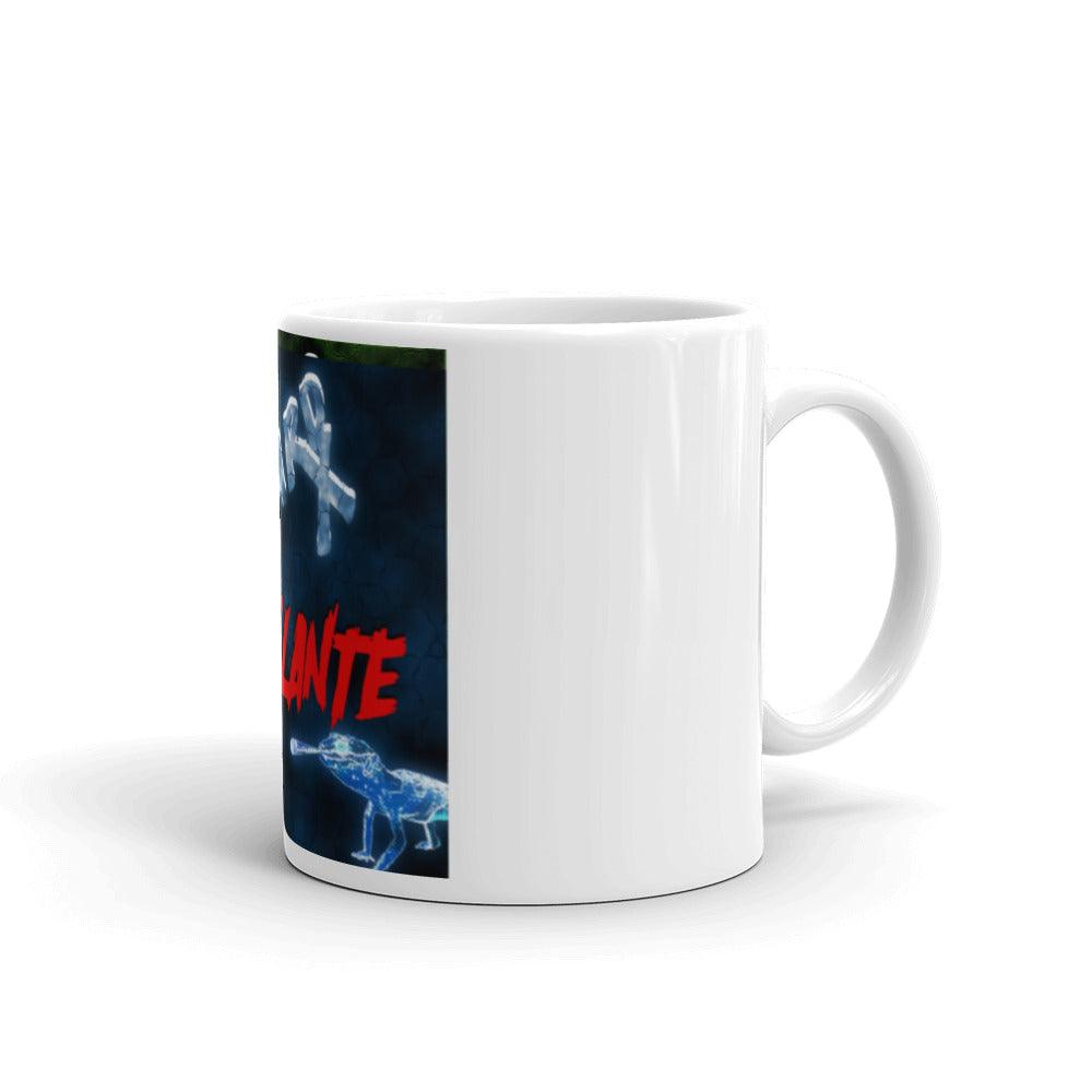 Blue Lizard Vigilante White Glossy Ceramic Mug Cup Dishwasher & Microwave Safe - Lizard Vigilante